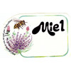 Etiquette fleurs et abeilles "Miel", le cent