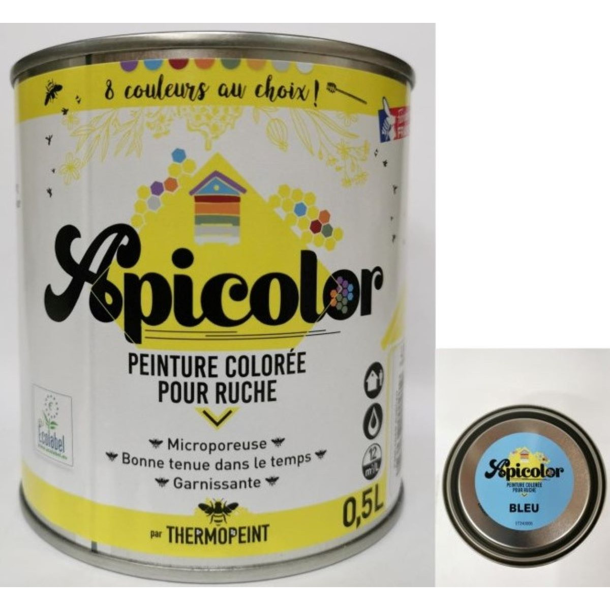 Apicolor peinture colorée, 0.5 litre - NOUVEAU