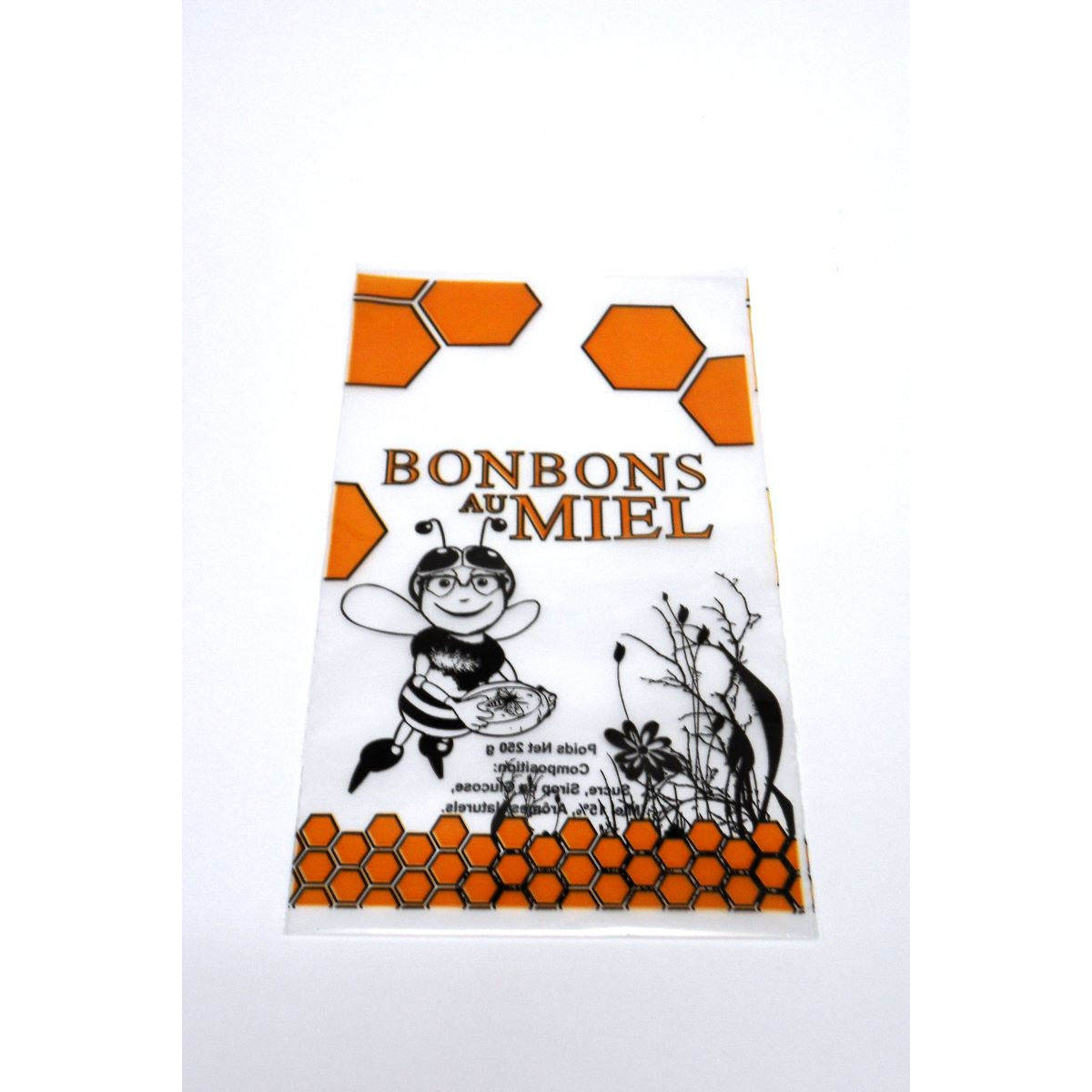 Sachet abeille à lunettes, le cent