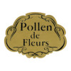 Etiquette pollen de fleurs noir et or le 100