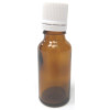 Flacon Verre Brun Compte-Gouttes 20ml avec Bouchon - Lot de 20