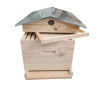 Ruche Dadant 10 Cadres Toit Chalet en Pin Assemblage Mi-Bois