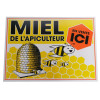 Panneau Publicitaire Miel en Vente Ici 35 x 25 cm