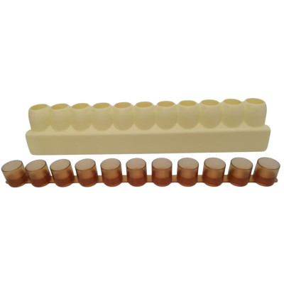 Lot de 10 barrettes cupules...
