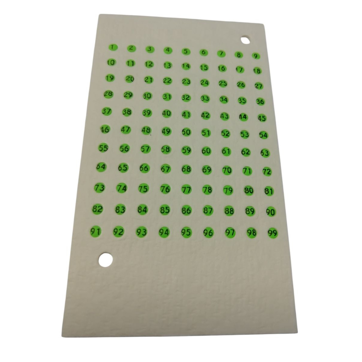 Carte de Marquage avec 99 Numéros pour Ruches