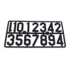 Plaque Chiffres Numérotation Ruches 15 Pièces