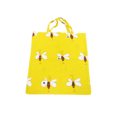 Sac toile coton jaune