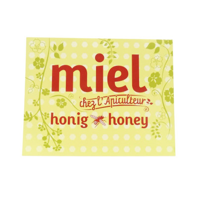 Panneau publicitaire Miel...