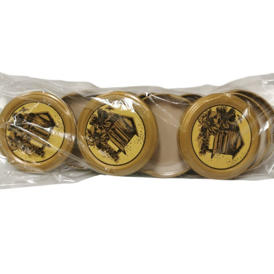 Capsules Fantaisie 63mm Pour Pots De Miel - Lot De 10