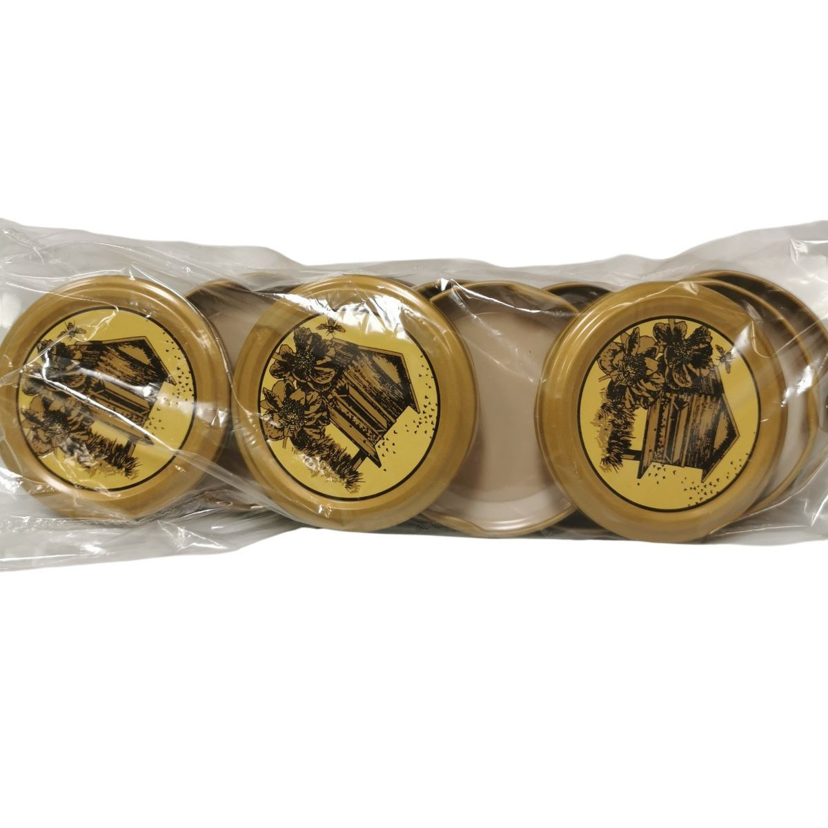 Capsules Fantaisie 63mm Pour Pots De Miel - Lot De 10