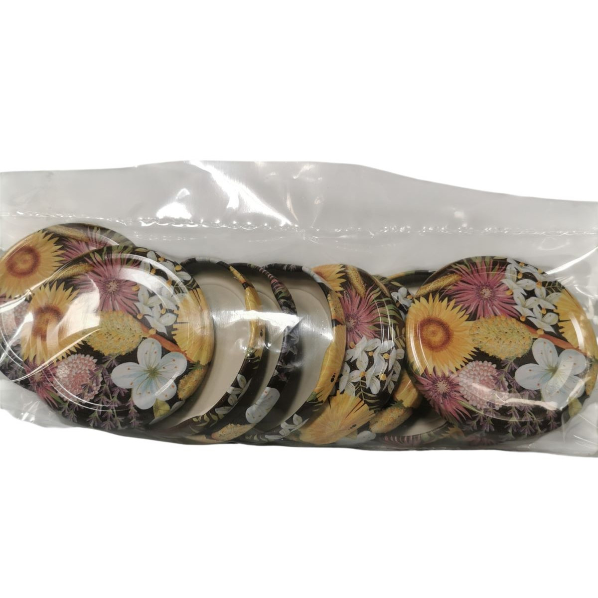 Capsules Fantaisie 63mm Pour Pots De Miel - Lot De 10