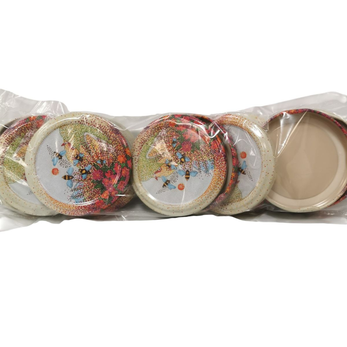 Capsules Fantaisie 63mm Pour Pots De Miel - Lot De 10