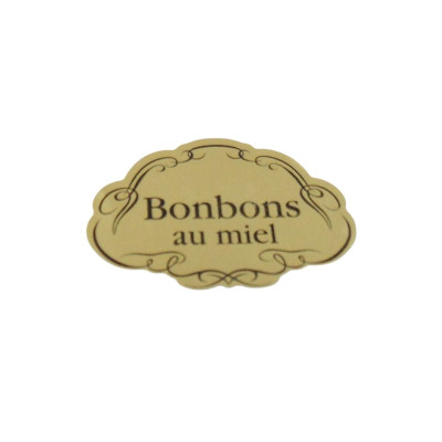 Etiquette bonbons au miel...