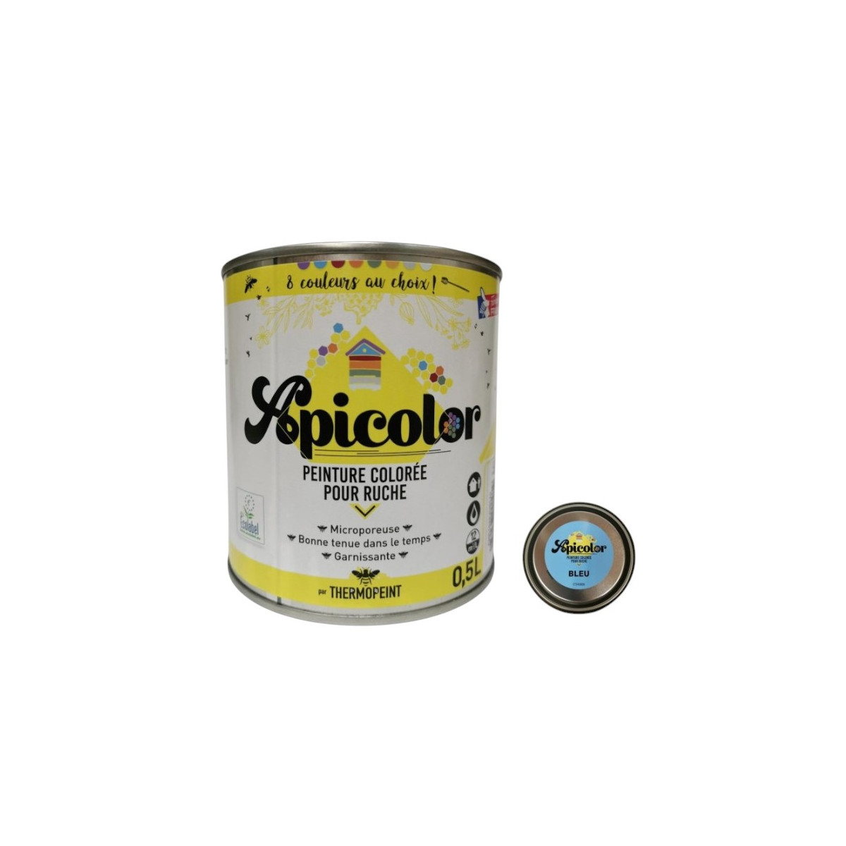Peinture Apicole Apicolor 0,5 Litre Microporeuse