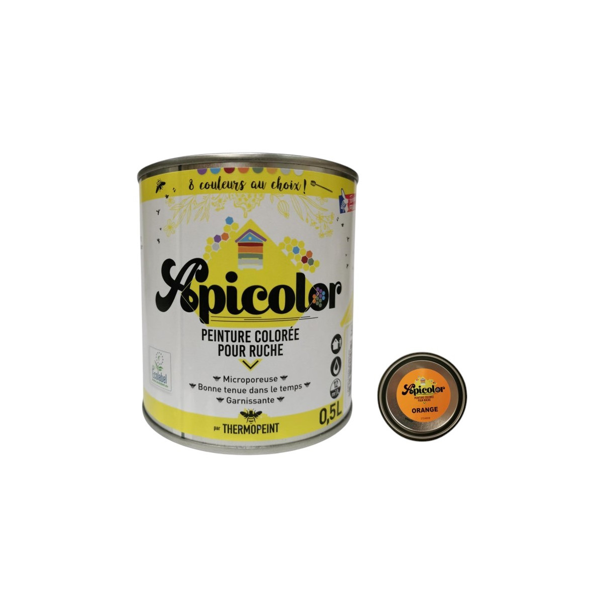 Peinture Apicole Apicolor 0,5 Litre Microporeuse