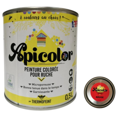 Peinture Apicole Apicolor 0,5 Litre Microporeuse