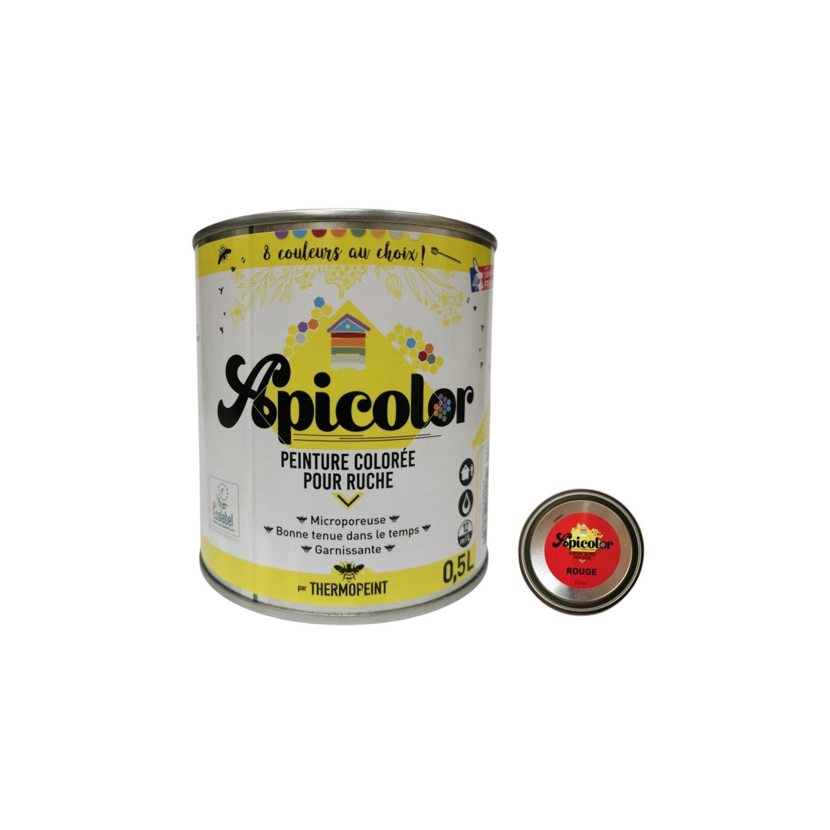 Peinture Apicole Apicolor 0,5 Litre Microporeuse