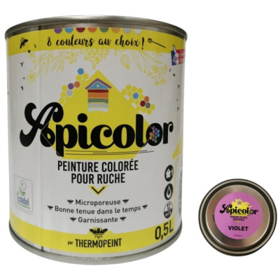 Peinture Apicole Apicolor 0,5 Litre Microporeuse