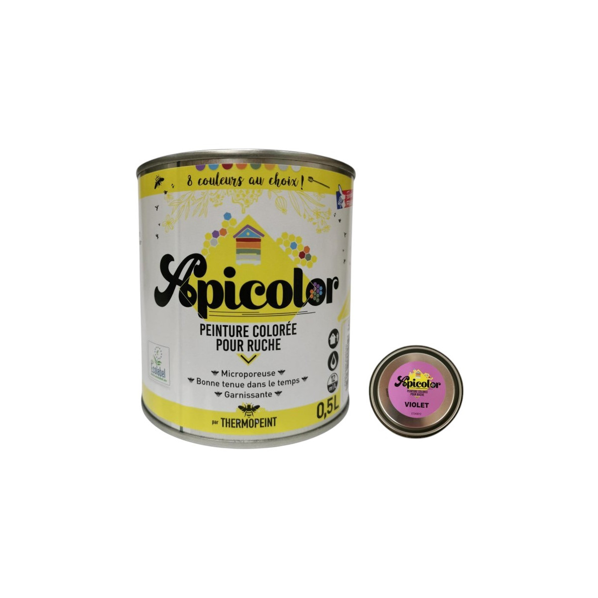 Peinture Apicole Apicolor 0,5 Litre Microporeuse