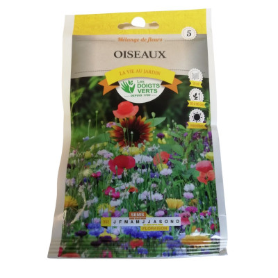 Mélange fleurs oiseaux 20 gr
