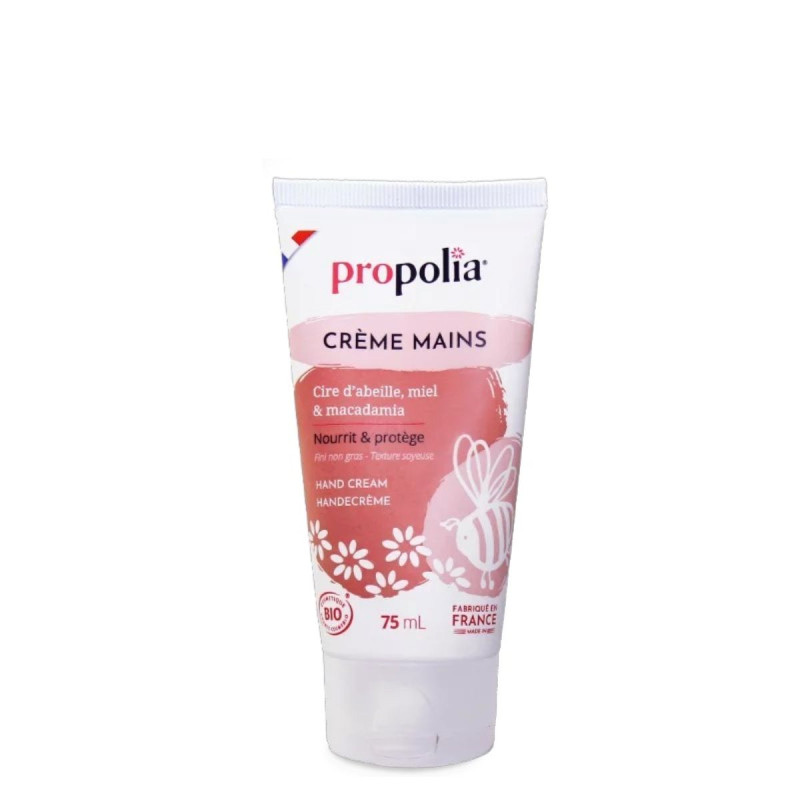 Crème Mains Bio Miel, Cire d'Abeille et Macadamia 75ml