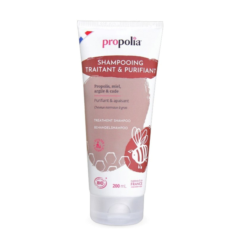 Shampooing Traitant Bio Propolis Miel Argile Cade 200ml