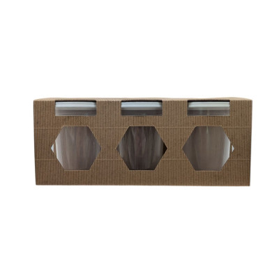 Présentoir Kraft 3 Pots...