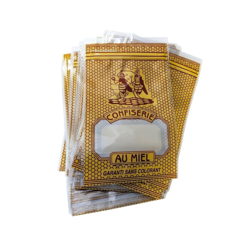 Sachets Imprimés ZIP 250g - Lot de 50