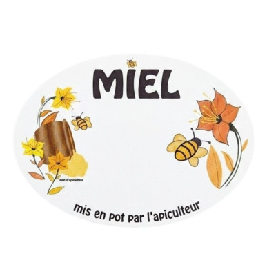 Étiquettes Ovales Fleurs...