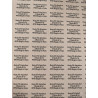 Étiquettes Personnalisables Papier Kraft 38.1 x 21.2 mm - Planche 65 Unités