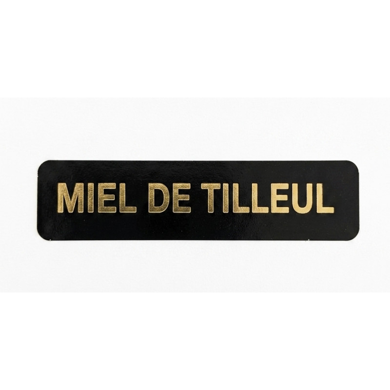 Étiquettes Appellation Noir et Or - Lot de 100