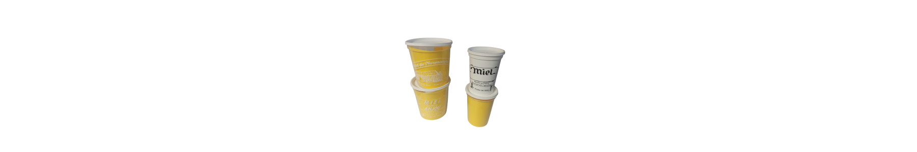 Pots à miel plastiques